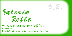 valeria refle business card